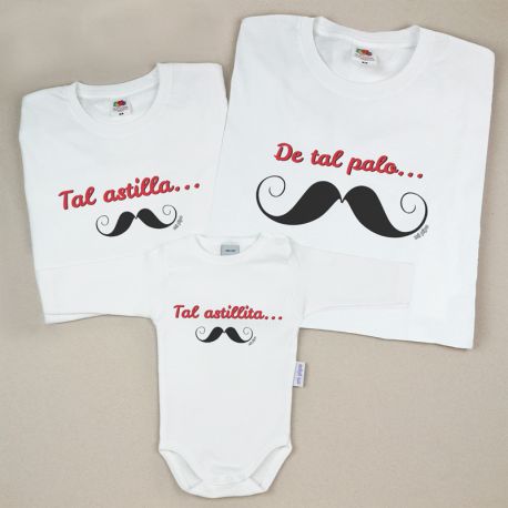 Pack 3 Prendas De tal palo...Tal astilla...Tal astillita