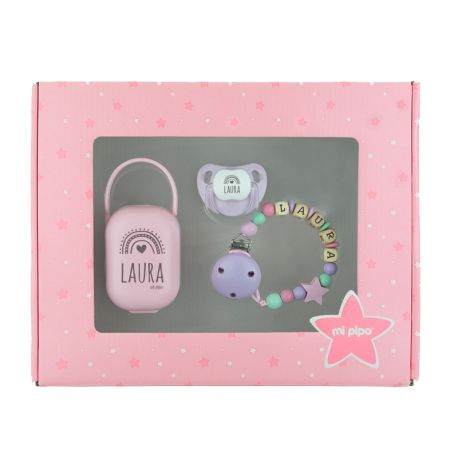 Cajita My Baby Malva Personalizada, 30% descuento