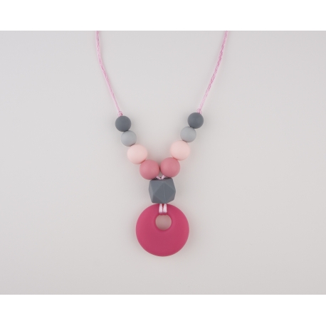 Collar Mordedor y de Lactancia Premium Fucsia