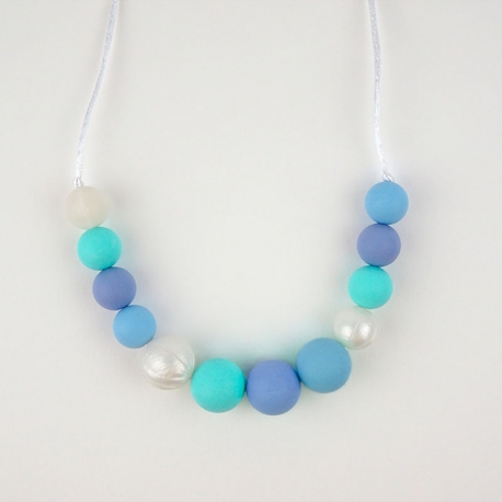 Collar Mordedor y de Lactancia basic azul