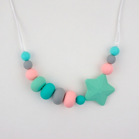 Collar Mordedor y de Lactancia basic azul