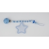 Wood chain Star Shades of Blue not Personalized