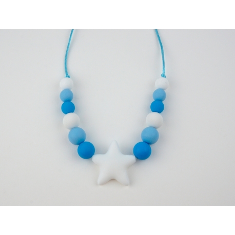 Teething Necklace of Lactation Basic Blue