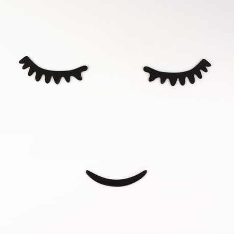 Sticker pared Pestañas