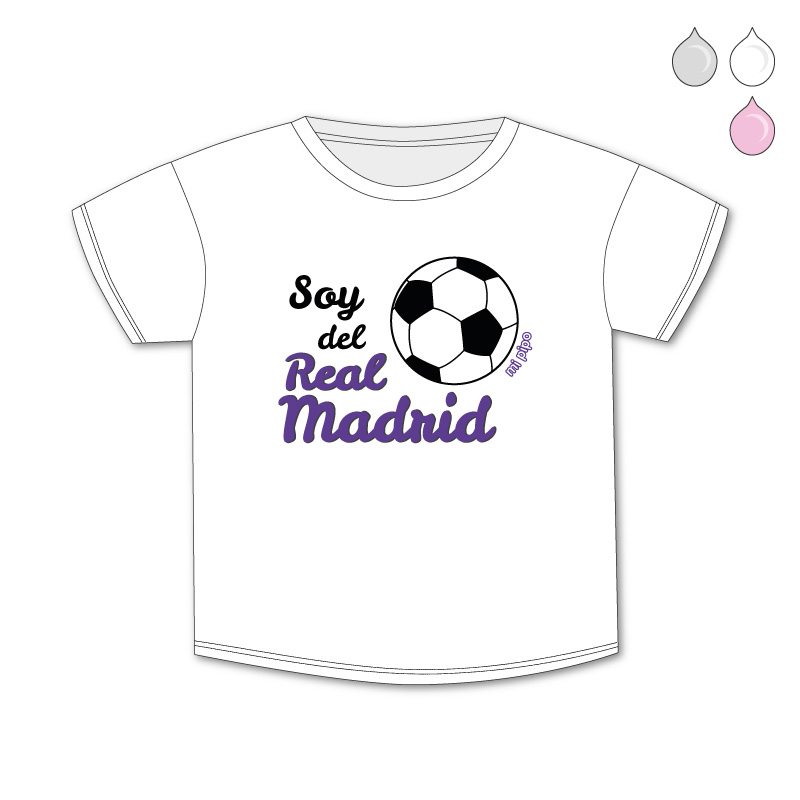 Camiseta o Sudadera Bebé y Niño/a Soy del Real Madrid - mi pipo