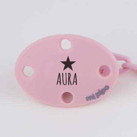 Broche Pinza Nombre + estrella