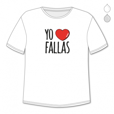 Camiseta Divertida Papá Yo corazón Fallas