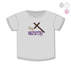Camiseta Divertida Bebé Soy Nazareno cruz