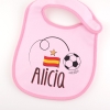 Babero Personalizado Balón y Bandera