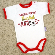 Babidu Body Ribete rojo Nuestro primer Mundial juntos