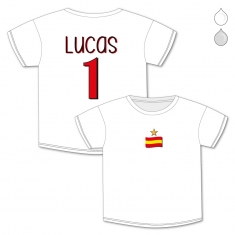 Camiseta Personalizada Bebé Nombre + Número España