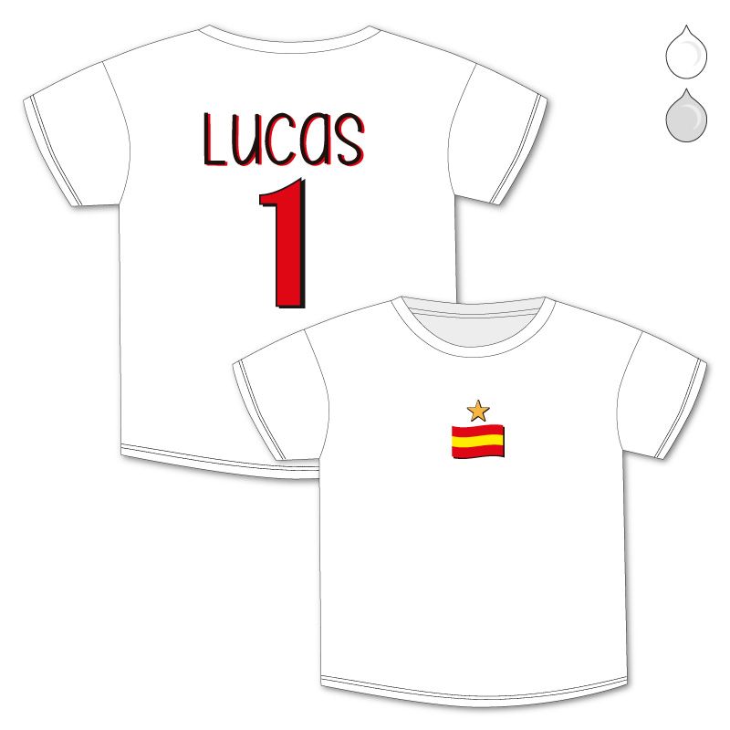 Camiseta o Sudadera Bebé y Niño/a Personalizada Número España - mi pipo