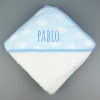 Capa de baño Mi Pipo Nubes Azul Personalizada