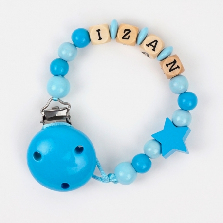 Cadena de madera personalizada estrella celeste