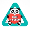 Adhesivo para coche Bebé a Bordo Panda
