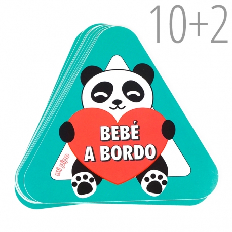 PROMO Pegatina para coche Panda Bebé a Bordo, compra 10 y te regalamos 2