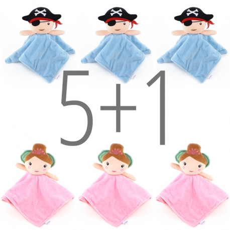 PROMO Dou dou-sonajero Hada y Pirata no personalizados, compra 5 y te regalamos 1