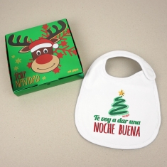 Baby Christmas Customizable Pacifier Name + Santa Claus's hat White 