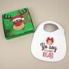 PROMO Babero Especial Navidad con cajita de regalo, compra 10 y te regalamos 2