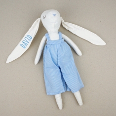 Muñeco My Rabbit Azul personalizado
