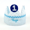 Birthday Crown Blue Handmade Personalized