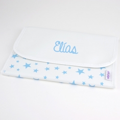 Briefcase Stars Blue Personalized